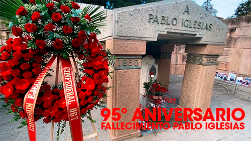 VIDEO | FeSMC UGT Madrid HOMENAJE A PABLO IGLESIAS | 95º ANIVERSARIO DE SU FALLECIMIENTO